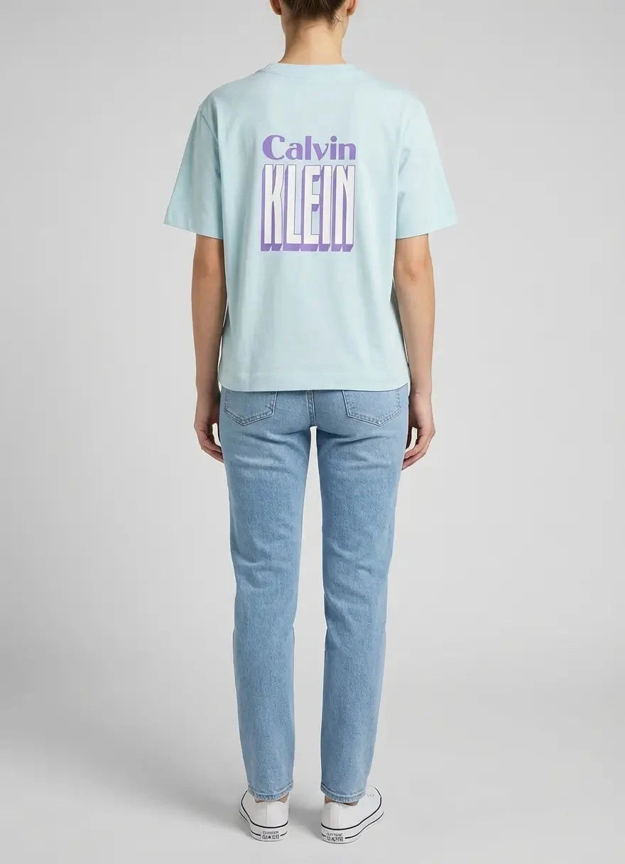 Calvin Klein Boxy Light Blue T-Shirt - Subwear