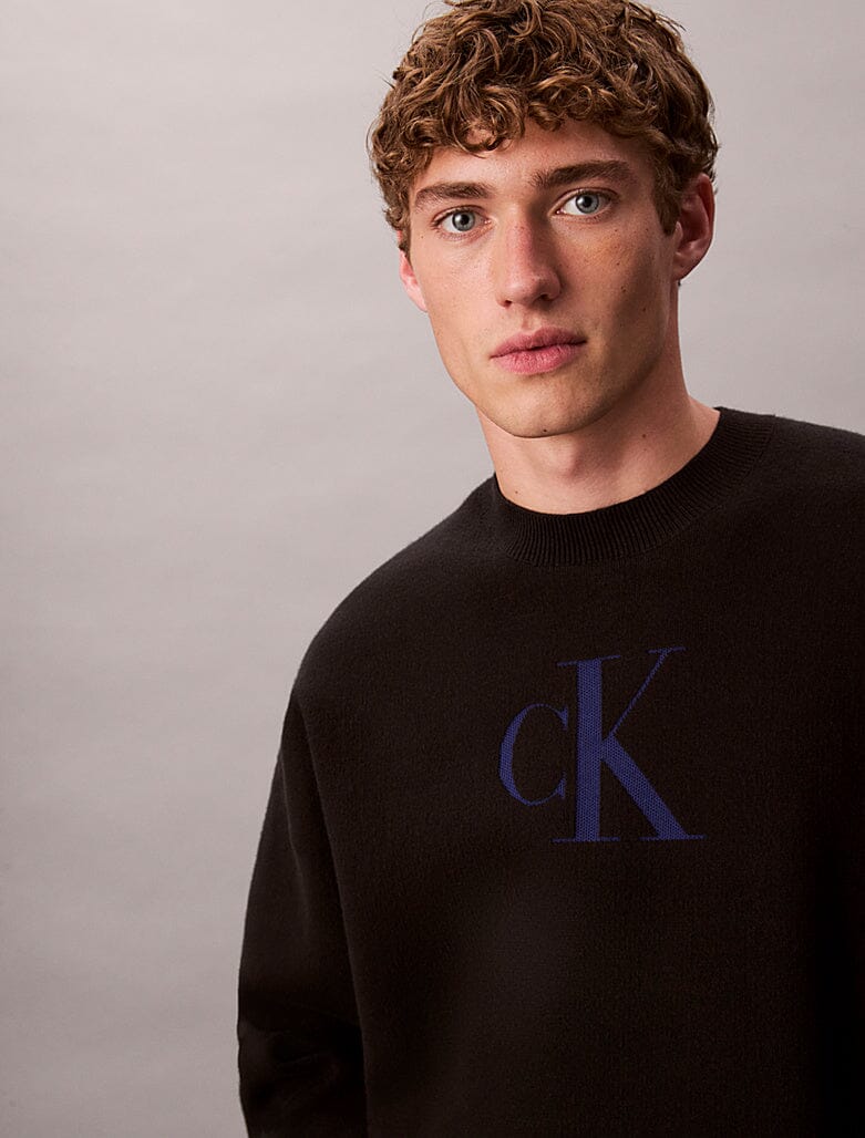 Calvin Klein Cashmere 3D Logo Sweatshirt - Subwear