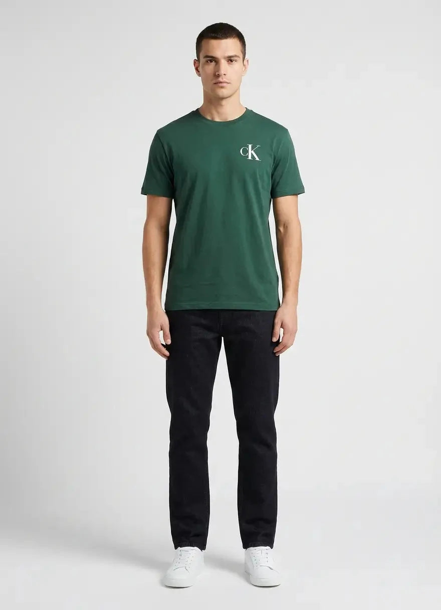 Calvin Klein Chest Logo T-Shirt Green - Subwear