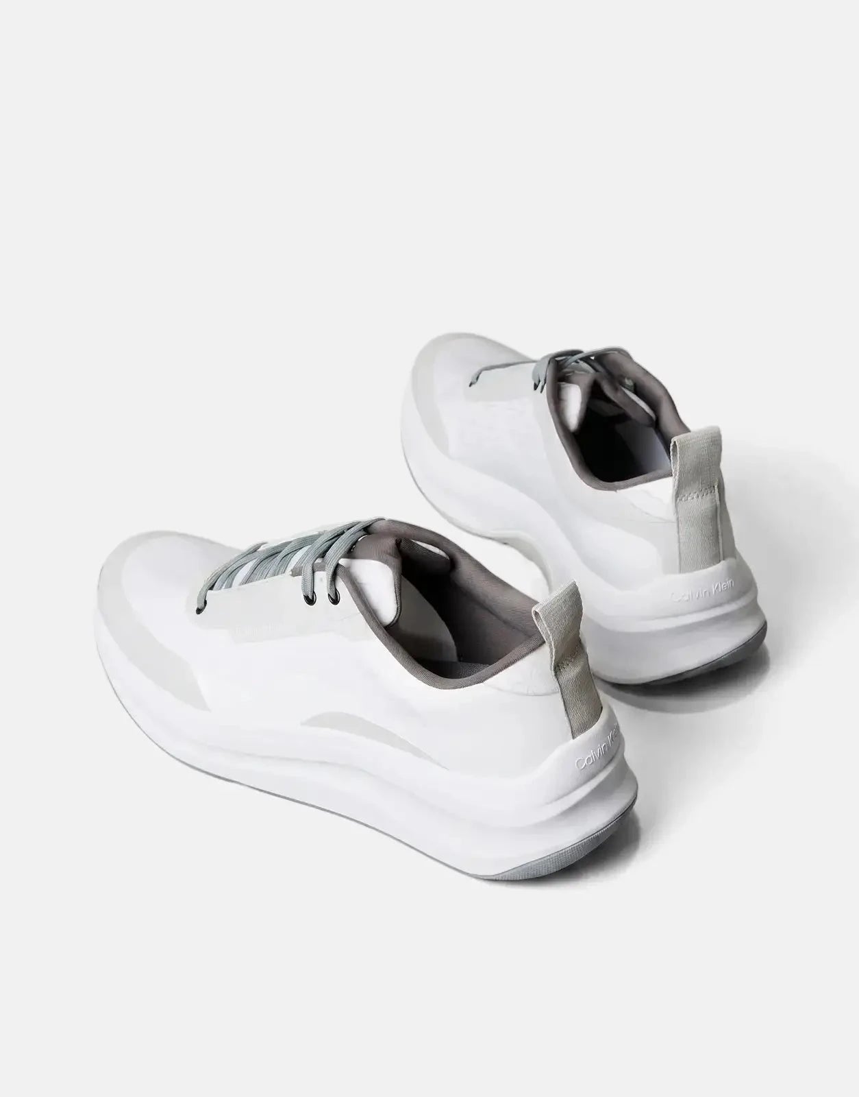 Calvin Klein Chunky Runner Laceup Mix White Sneakers - Subwear