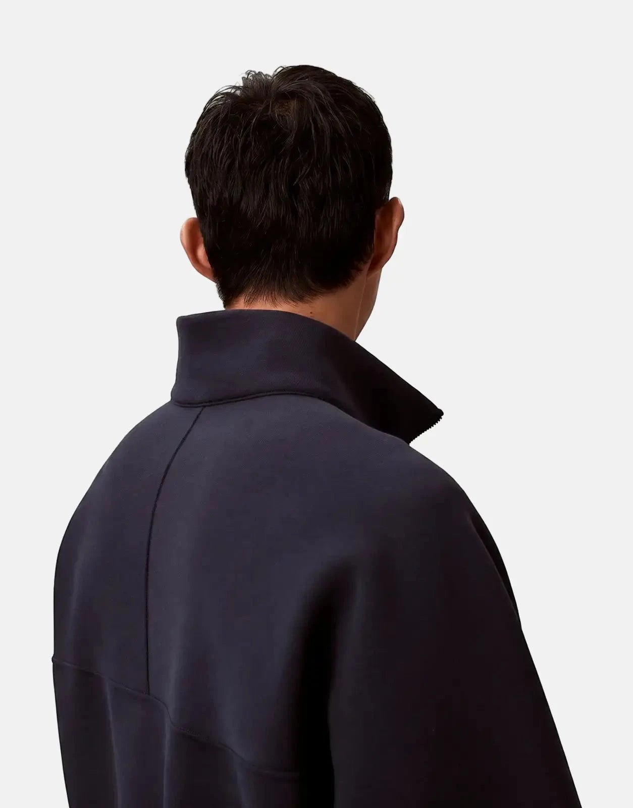 Calvin Klein Cotton Spacer Stripe Rib Quarter Zip - Subwear