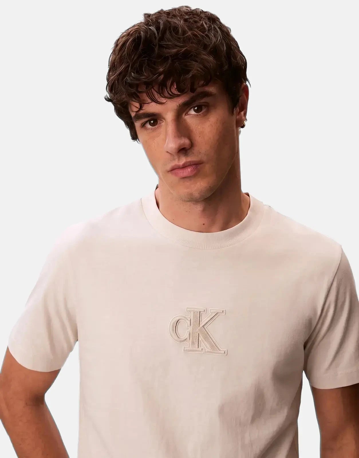 Calvin Klein Gift Giving 20s Easy Off-White T-Shirt - Subwear
