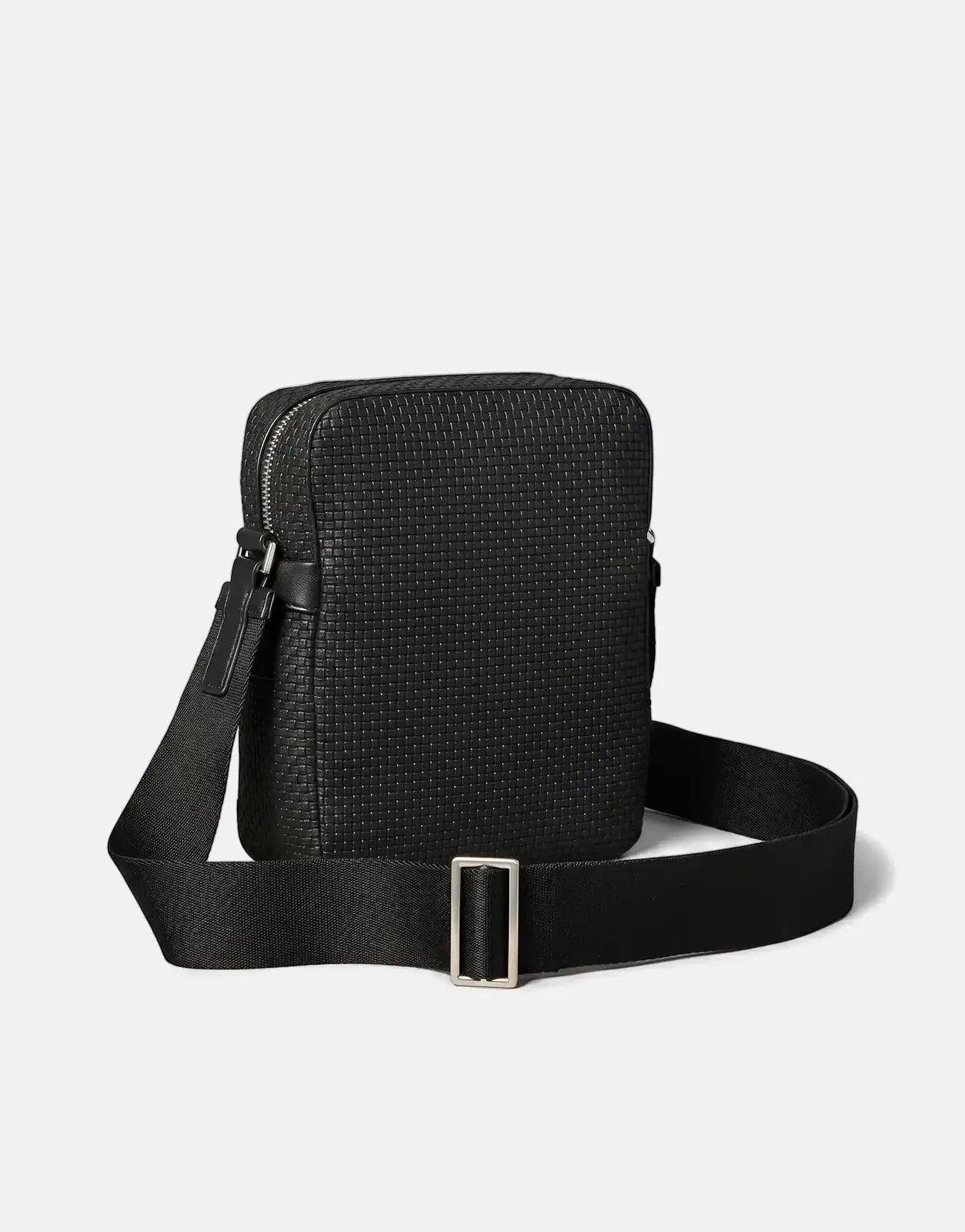 Calvin Klein Embossed Woven Black Reporter Bag - Subwear