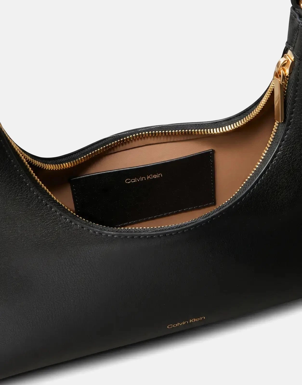 Calvin Klein Foil Logo Black Shoulder Bag - Subwear
