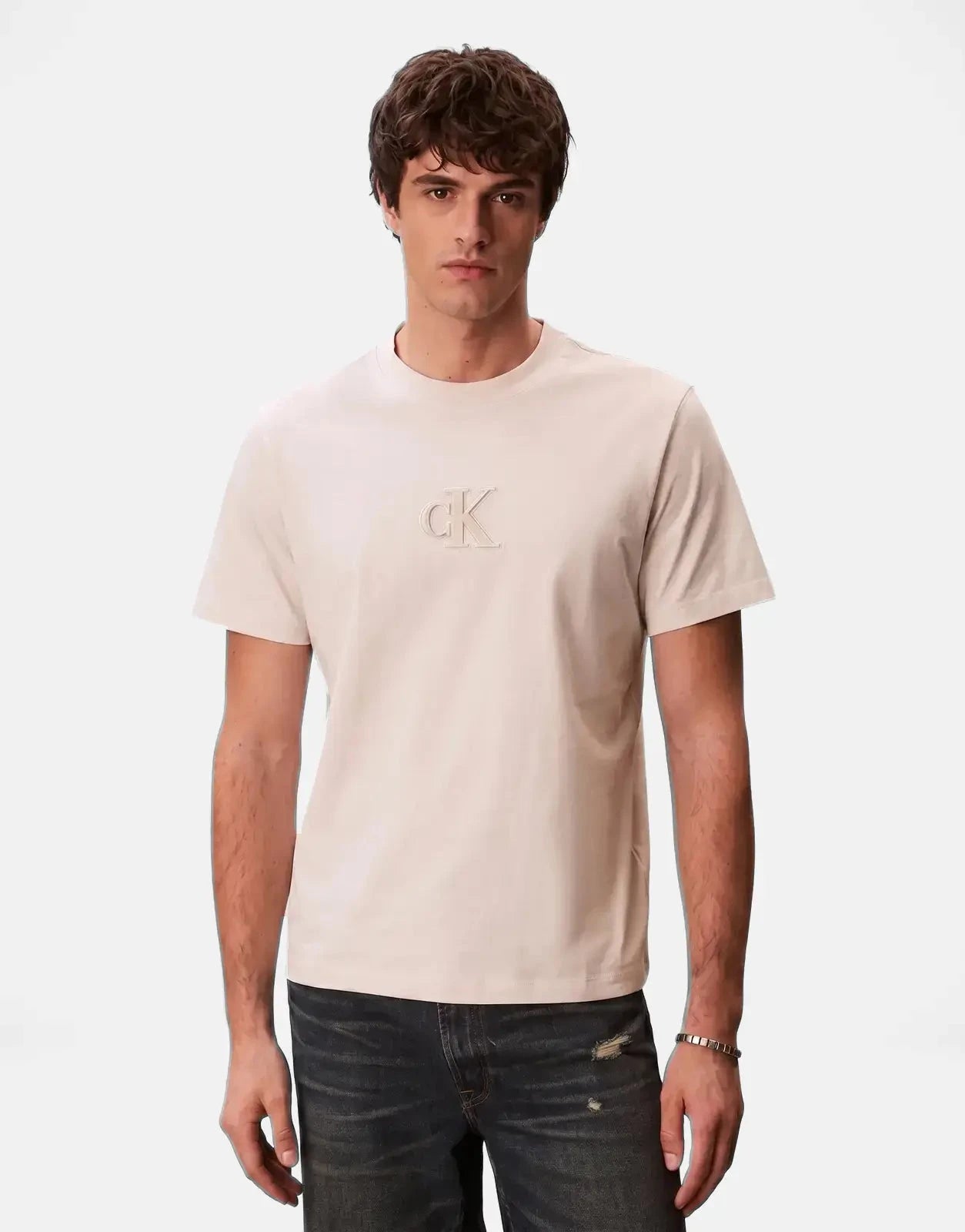 Calvin Klein Gift Giving 20s Easy Off-White T-Shirt - Subwear