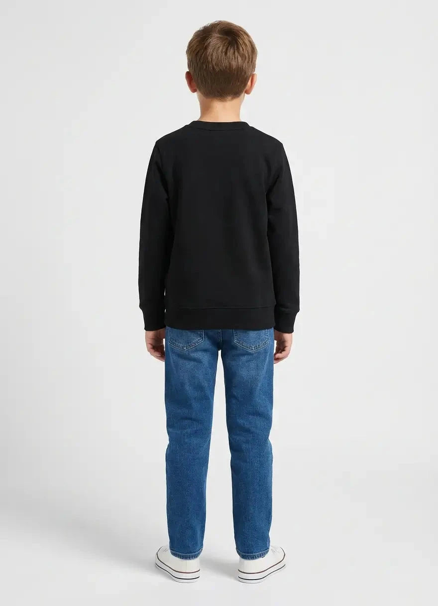 Calvin Klein Kids Chest Inst Logo Regular Black T-Shirt - Subwear