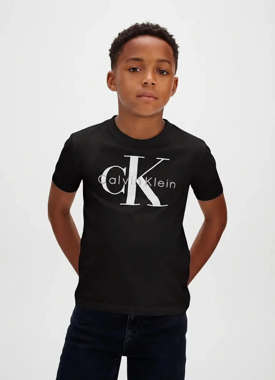 Calvin Klein Kids Monogram Black T-Shirt - Subwear