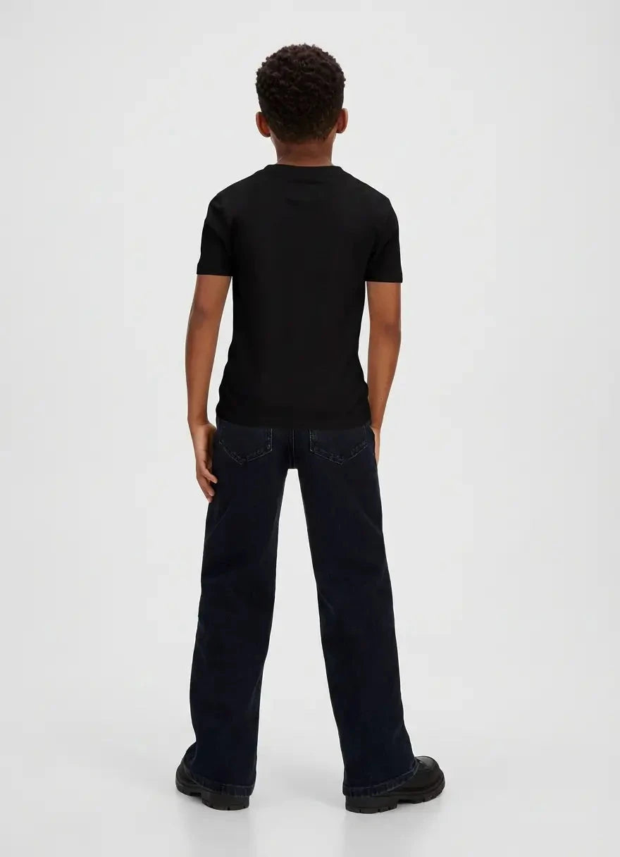 Calvin Klein Kids Monogram Black T-Shirt - Subwear