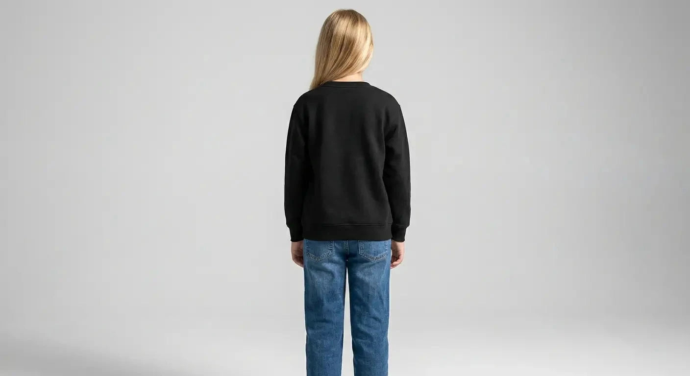 Calvin Klein Kids Monogram Terry Black Sweatshirt - Subwear