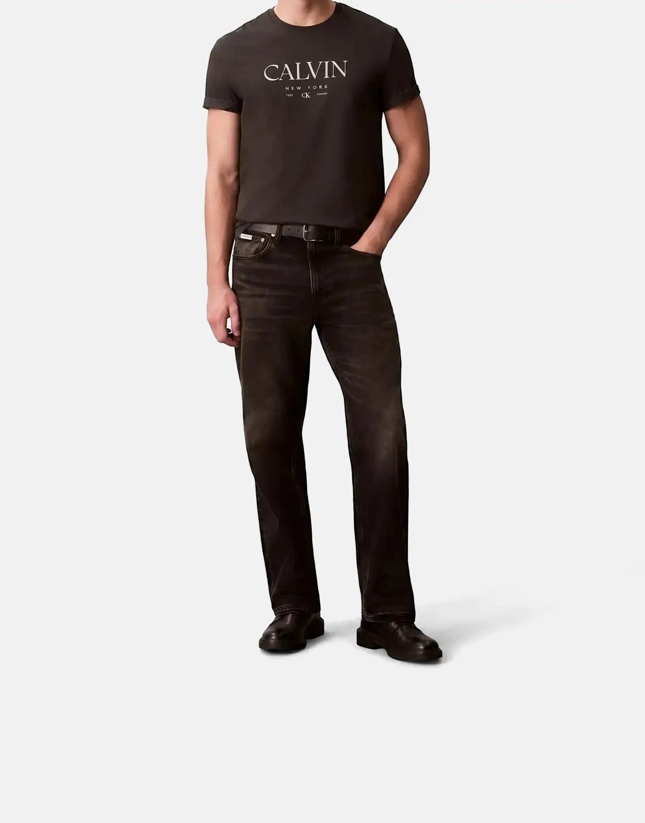 Calvin Klein 20s MSW LN Calvin Graphic Black T-Shirt - Subwear