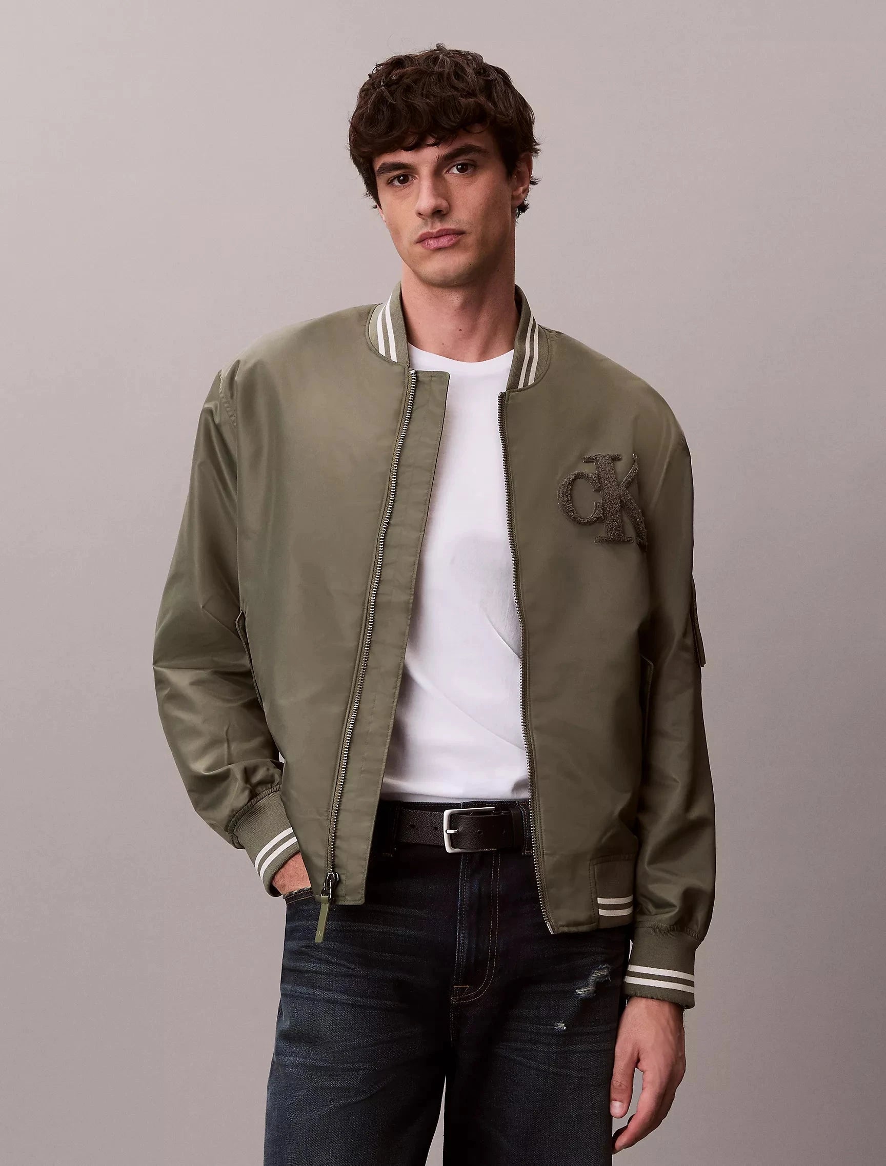 Calvin Klein Tipped Hero Bomber Jacket - Subwear