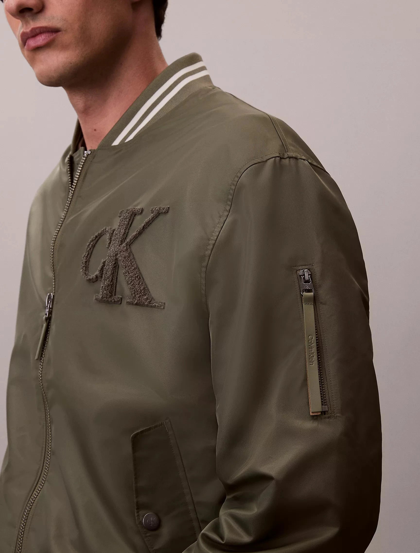 Calvin Klein Tipped Hero Bomber Jacket - Subwear