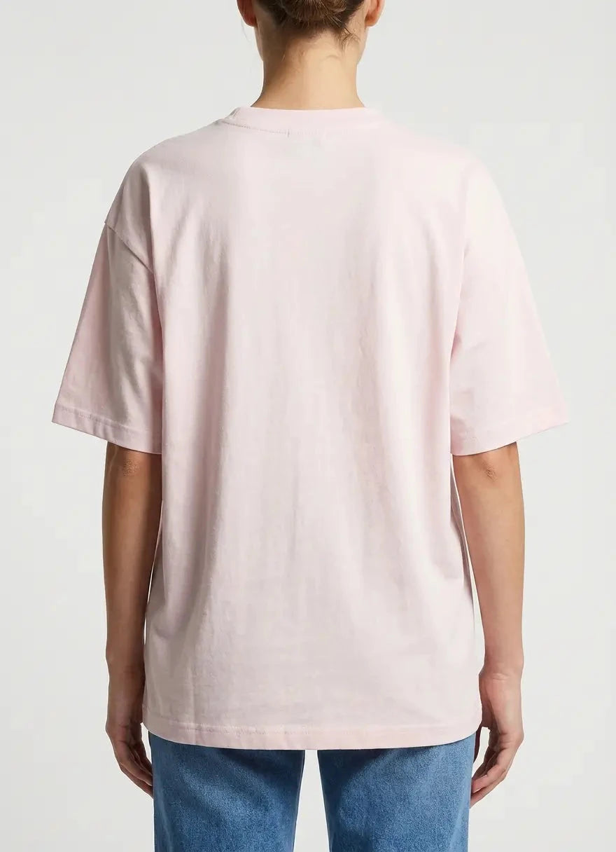 Calvin Klein Woven Label Blush Oversized T-Shirt - Subwear