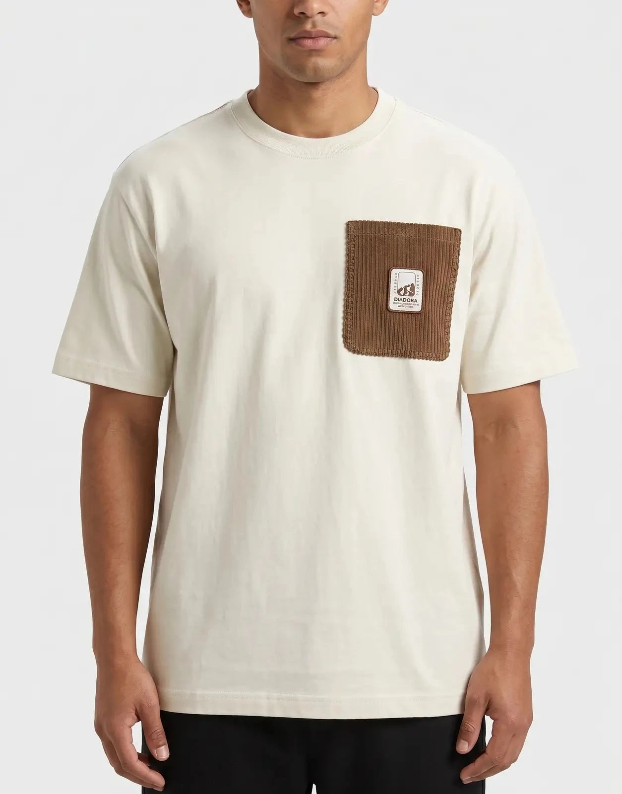 Diadora Nerio Stone Brown T-Shirt - Subwear