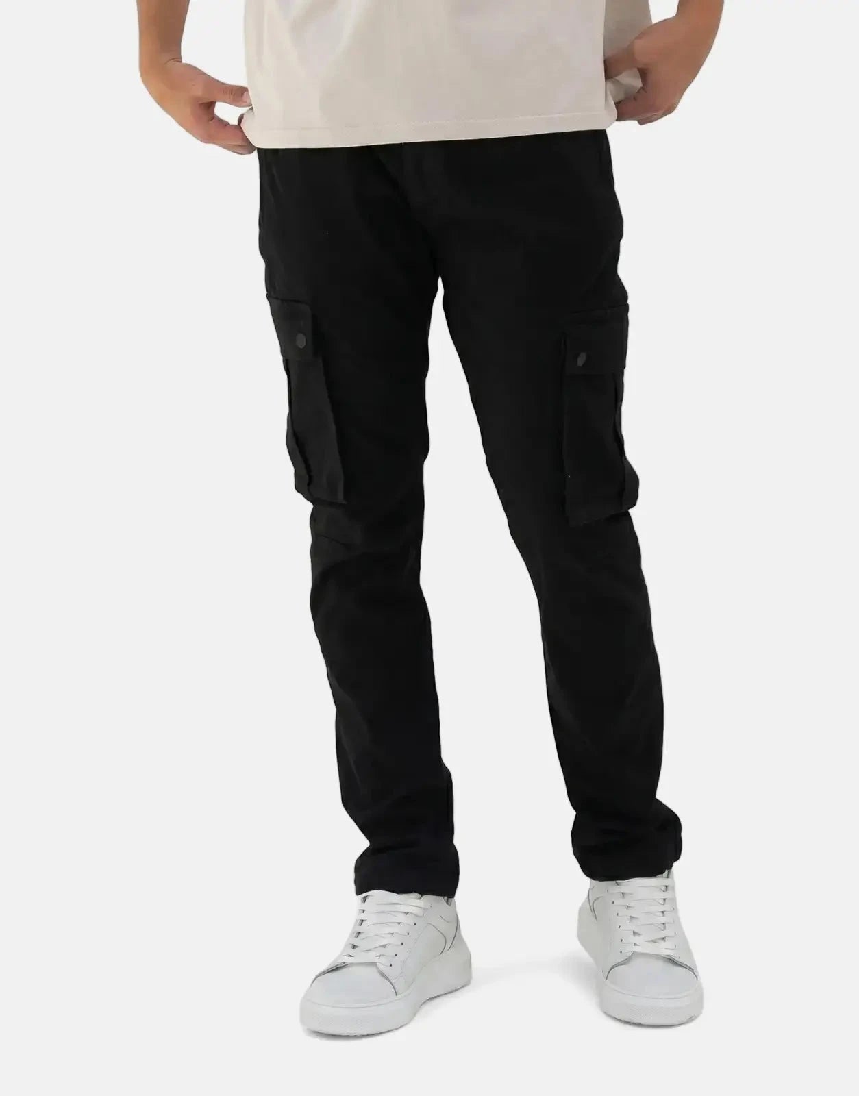 Fade Essential Cargo Black Pants - Subwear