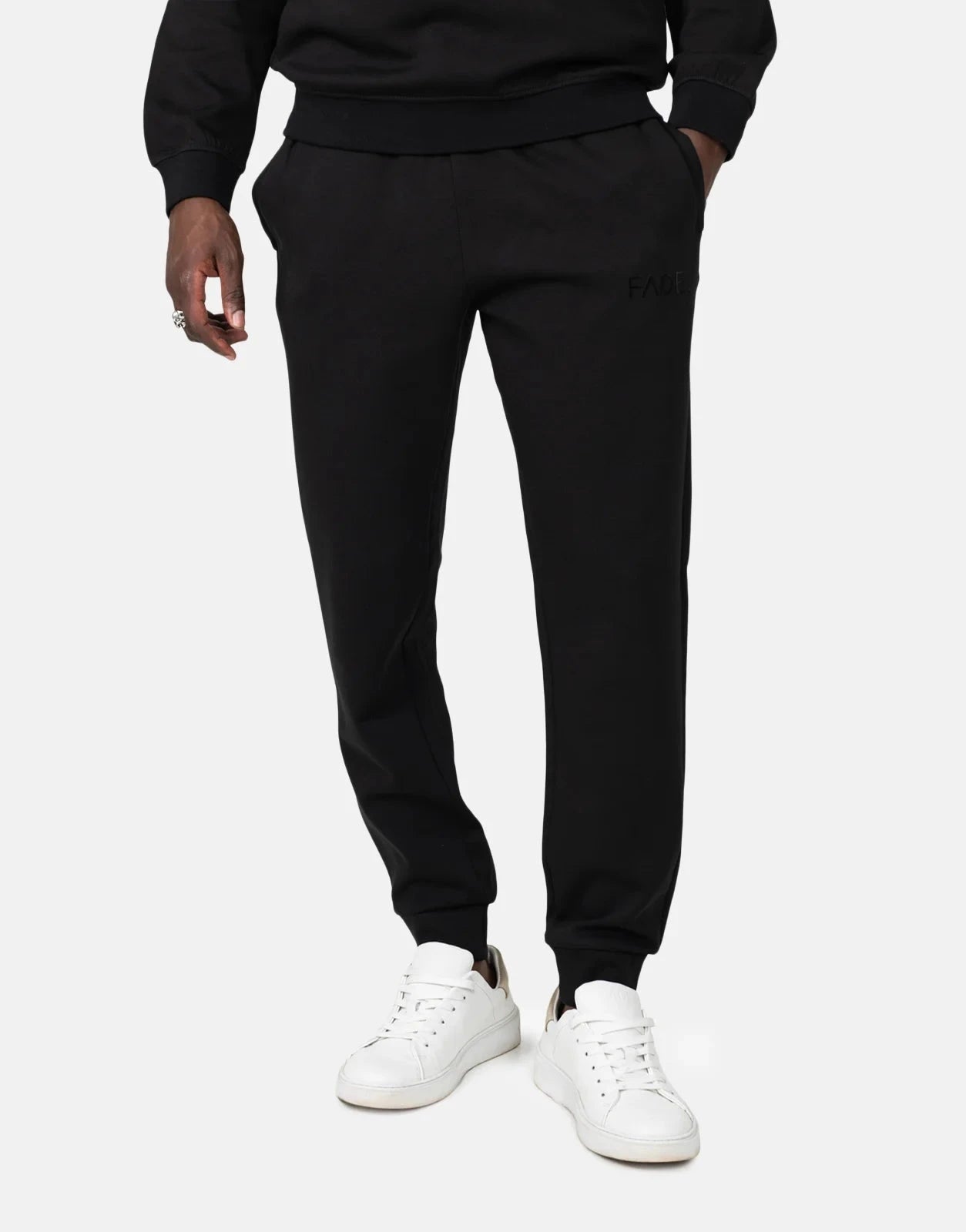 Fade Essential Slim Fit Black Sweatpants - Subwear