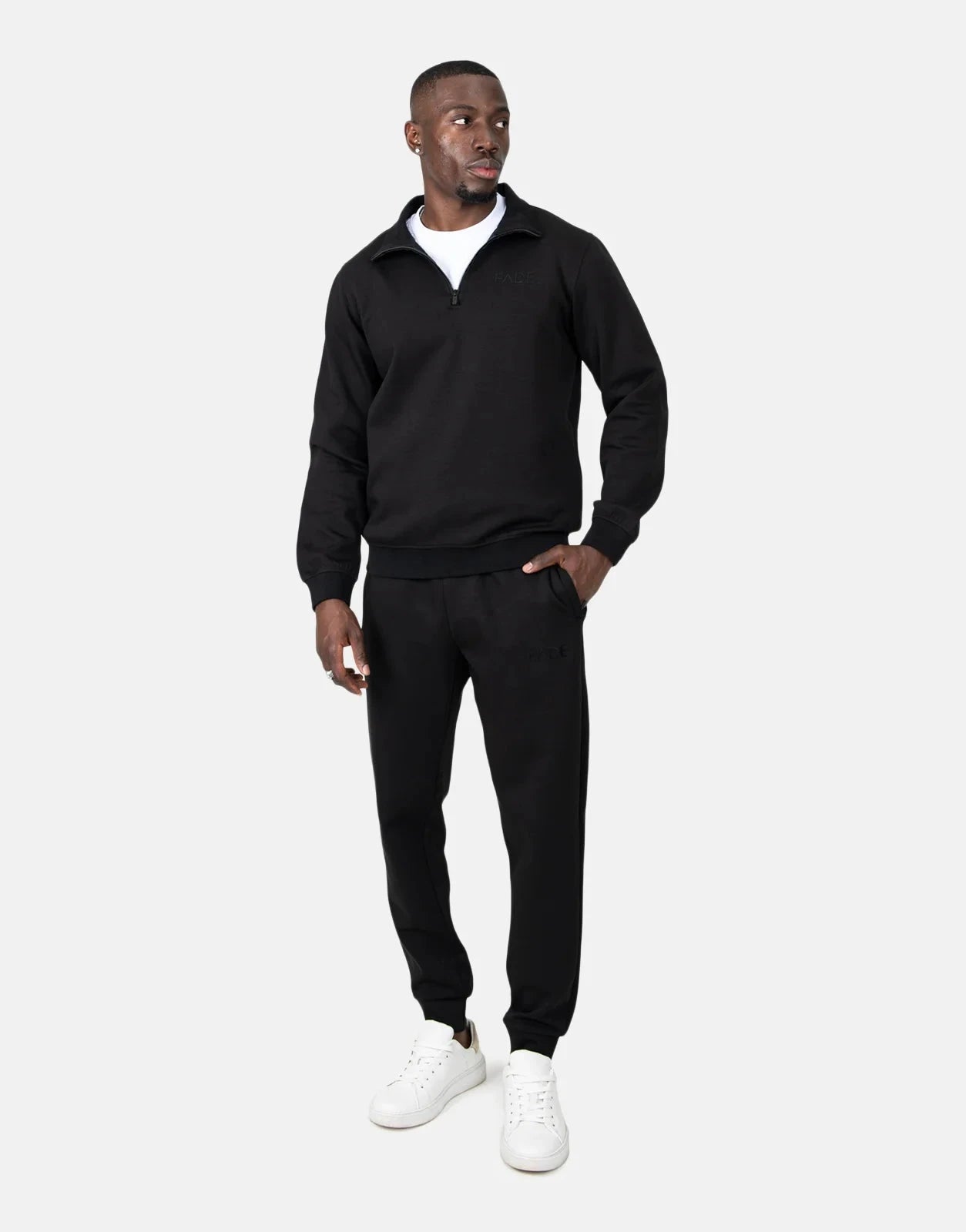Fade Essential Slim Fit Black Sweatpants - Subwear