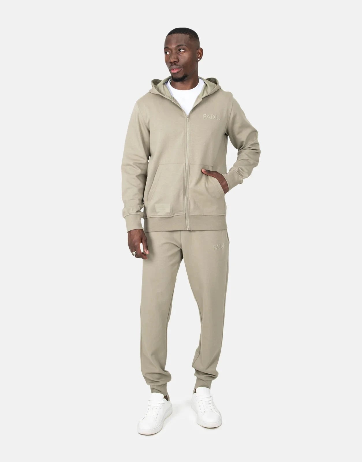 Fade Essential Slim Fit Taupe Sweatpants - Subwear