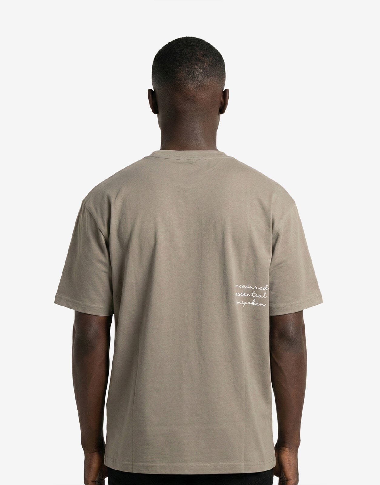Fade Signature A Boxy Taupe T-Shirt - Subwear