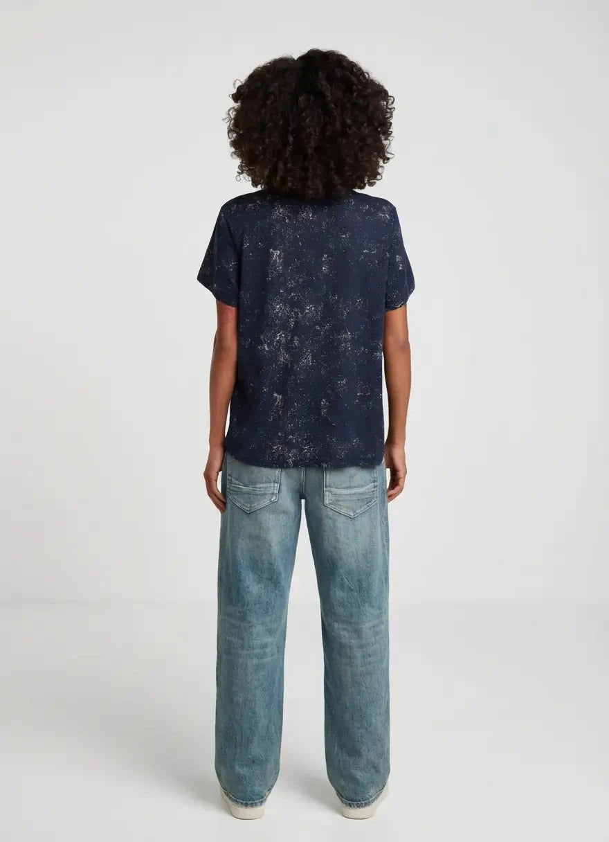 G-Star RAW All Over Print Salute Wave Spray T-Shirt - Subwear