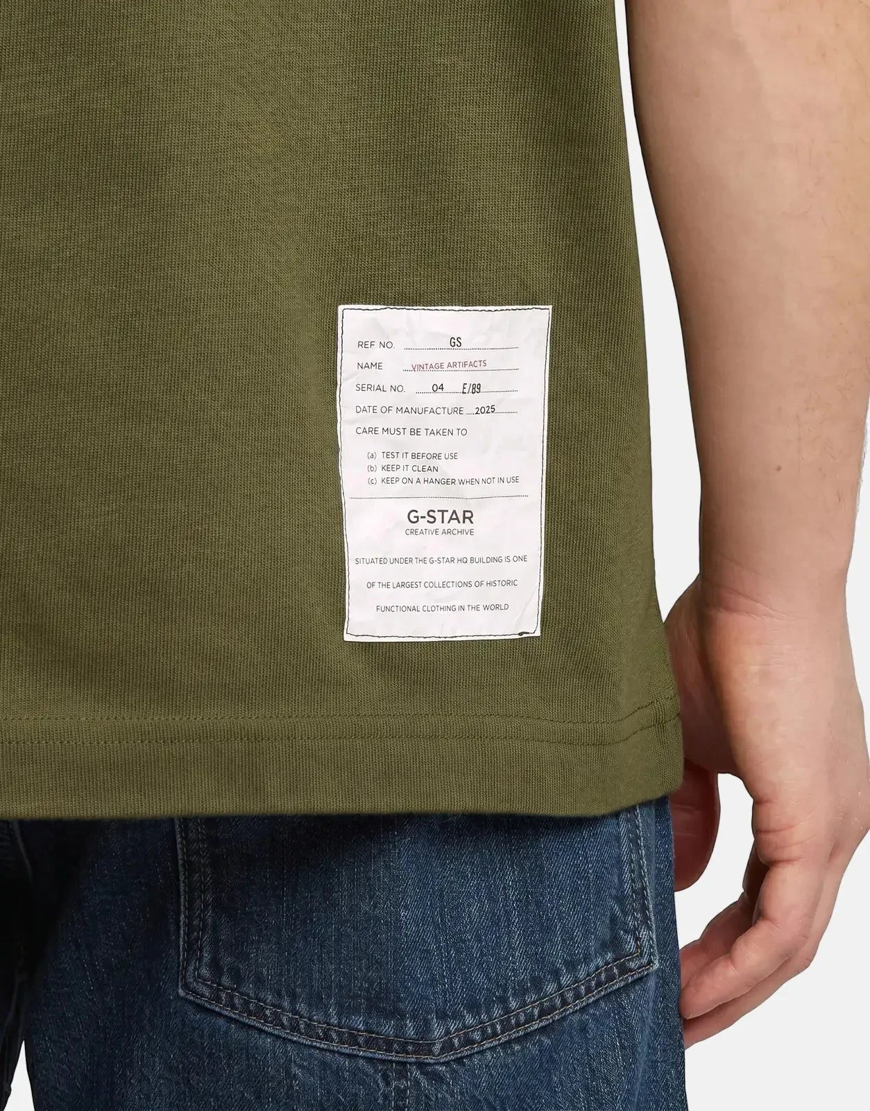 G-Star RAW Artifacts Boxy Shadow Olive T-Shirt - Subwear