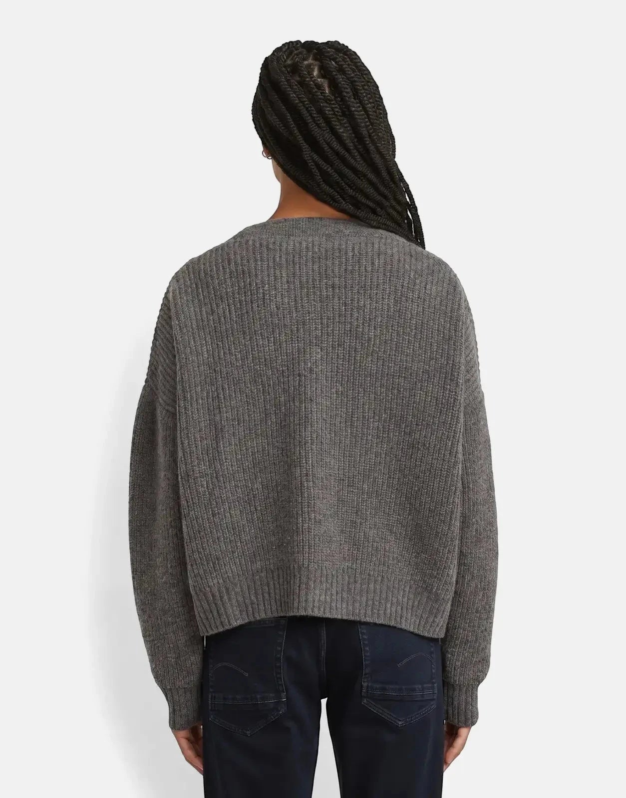 G-Star RAW Cable Cropped Cardi Granite knitwear - Subwear