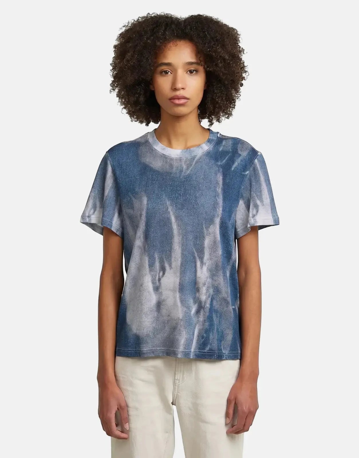 G-Star RAW Denim Print Denim Flame T-Shirt - Subwear