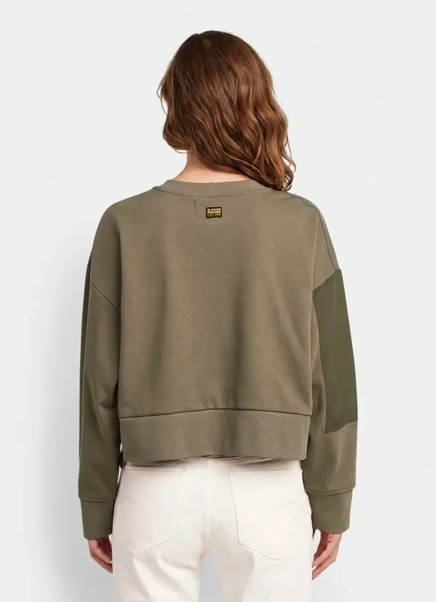 G-Star RAW Heritage Hardware Loose Cropped Turf Sweatshirt - Subwear