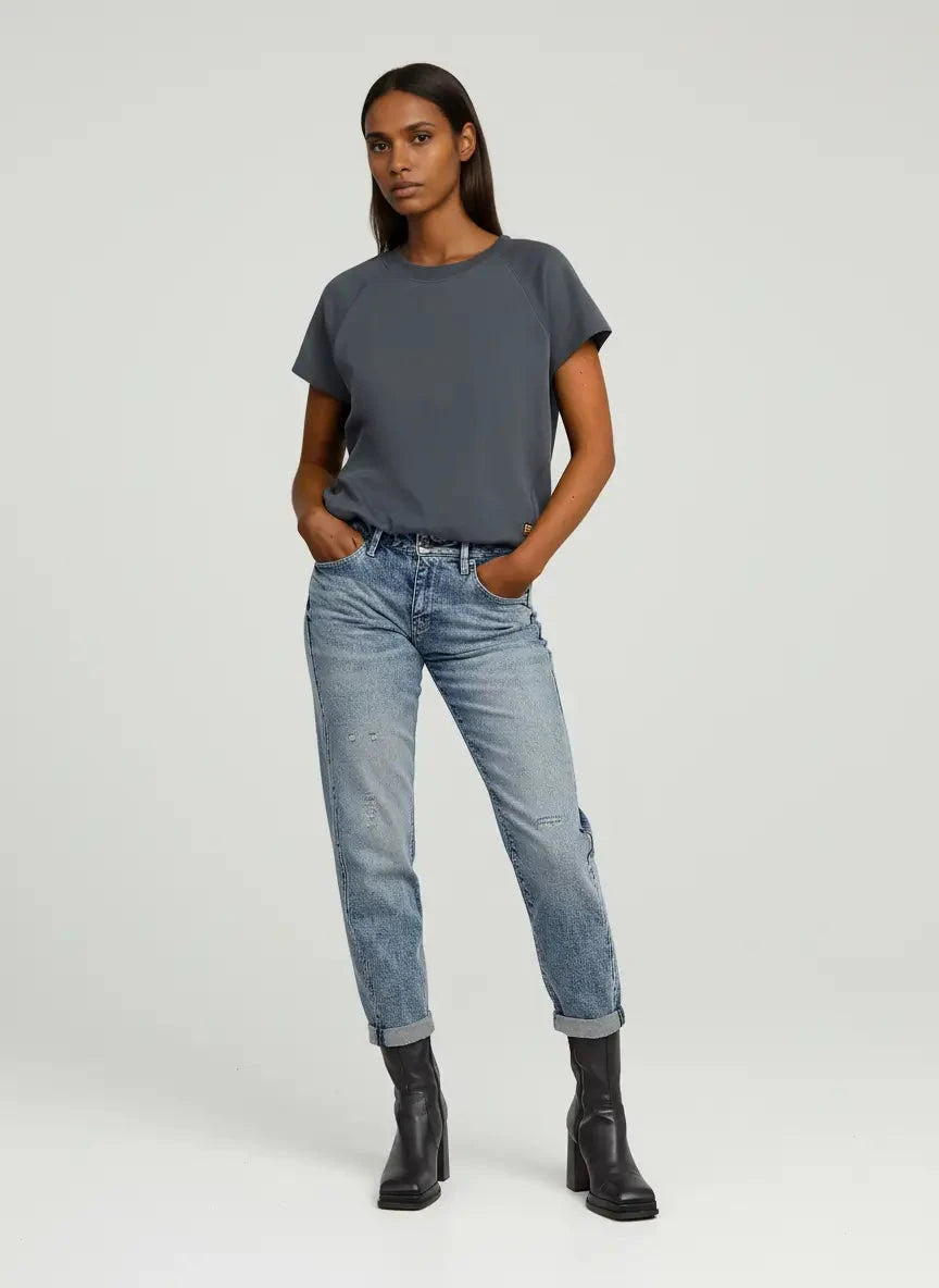 G-Star RAW Kate Boyfriend Cinch Vintage Aegean Sea Restored Jean - Subwear