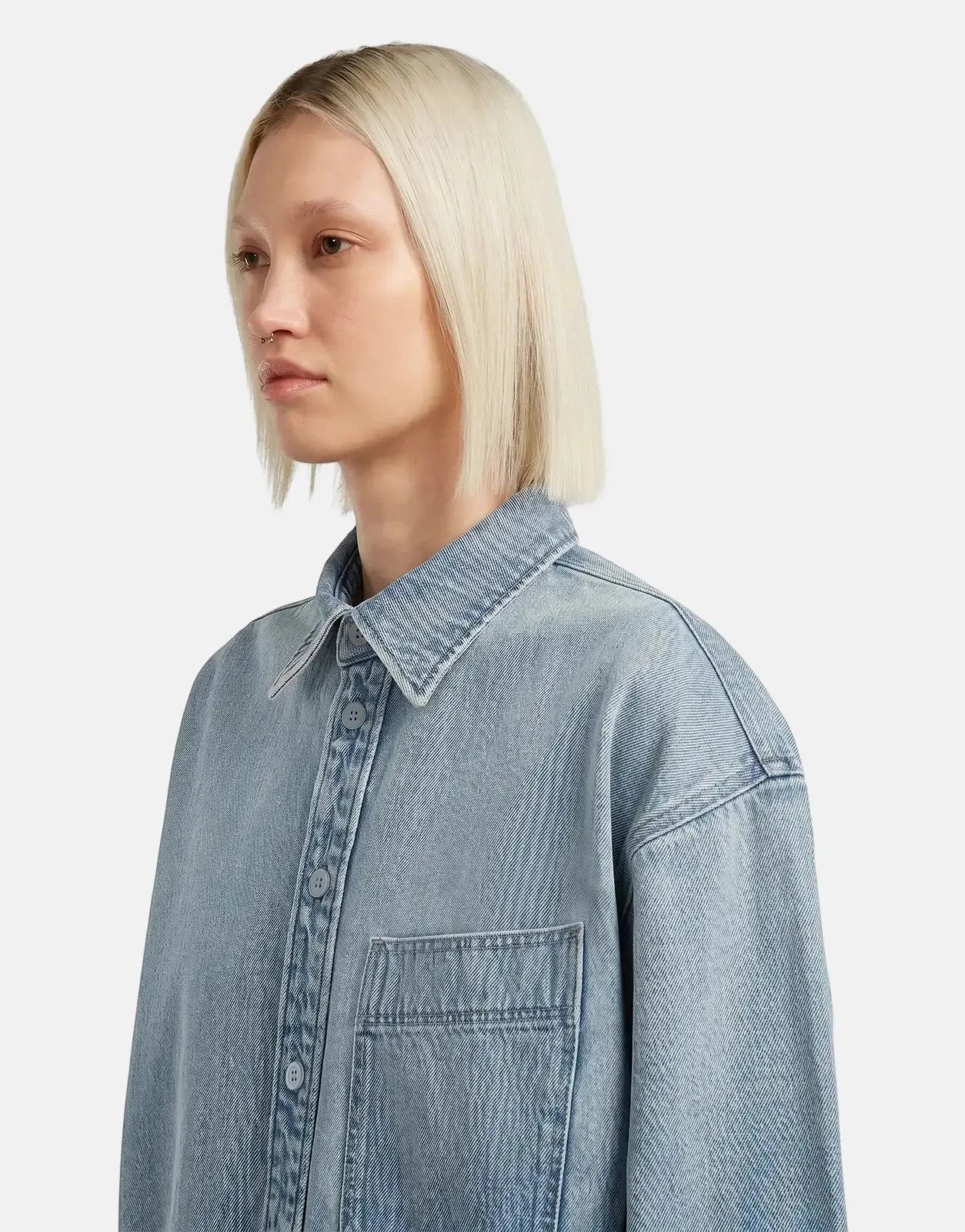 G-Star RAW Maxi 1-pkt Sun Faded Pacific Blue Overshirt - Subwear