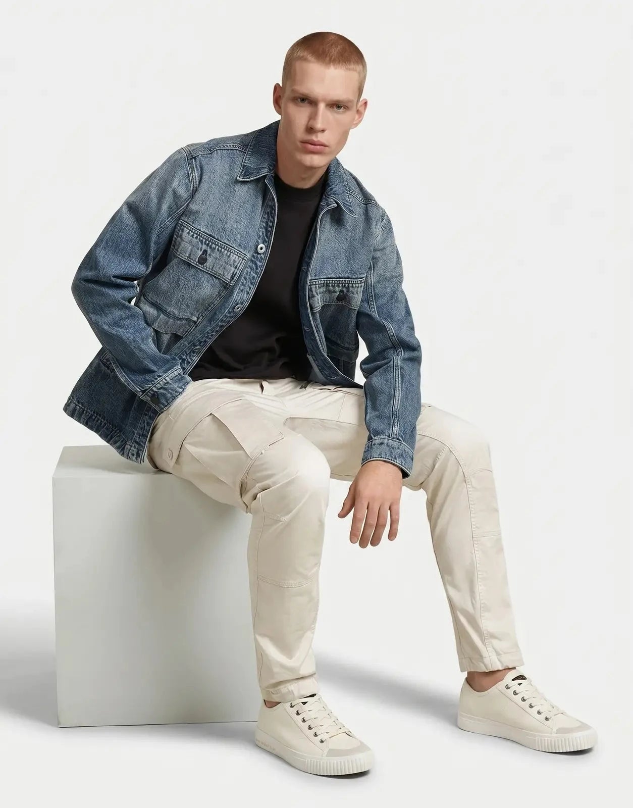 G-Star RAW Rovic Zip 3D Regular Tapered Whitebait Pants - Subwear
