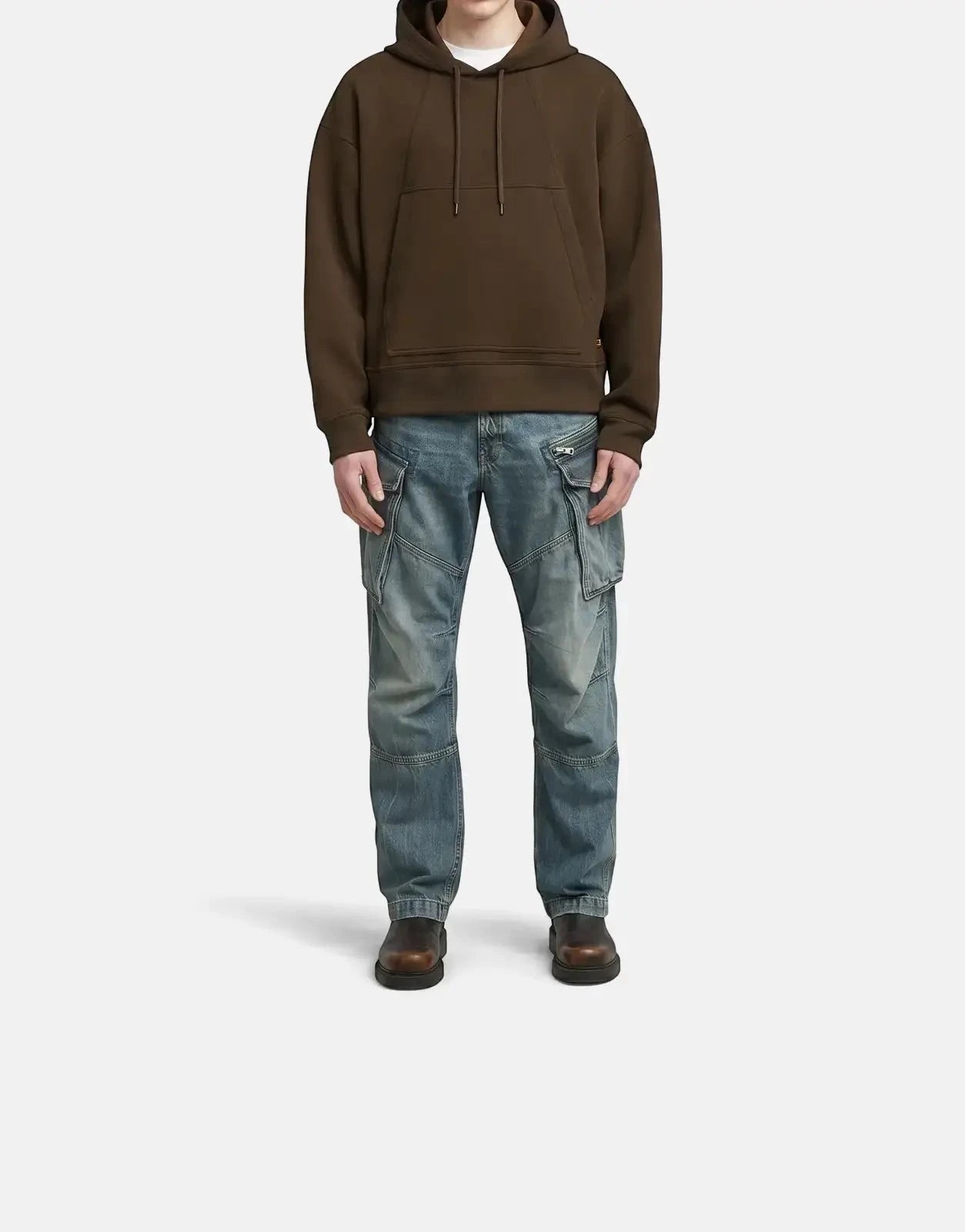 G-Star RAW Scupa Loose Deep Brown Hoody - Subwear