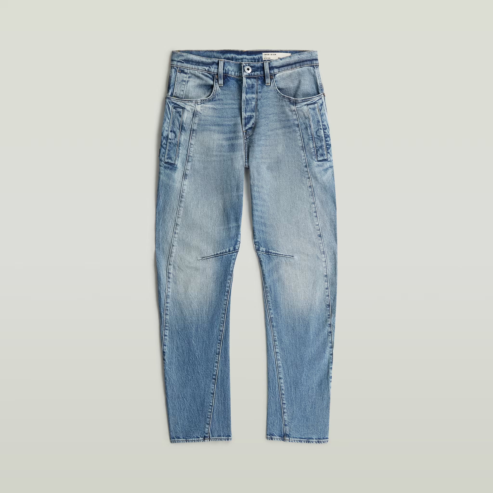 G-Star RAW Contor 3D Slim Faded Blue Halite Jeans - Subwear