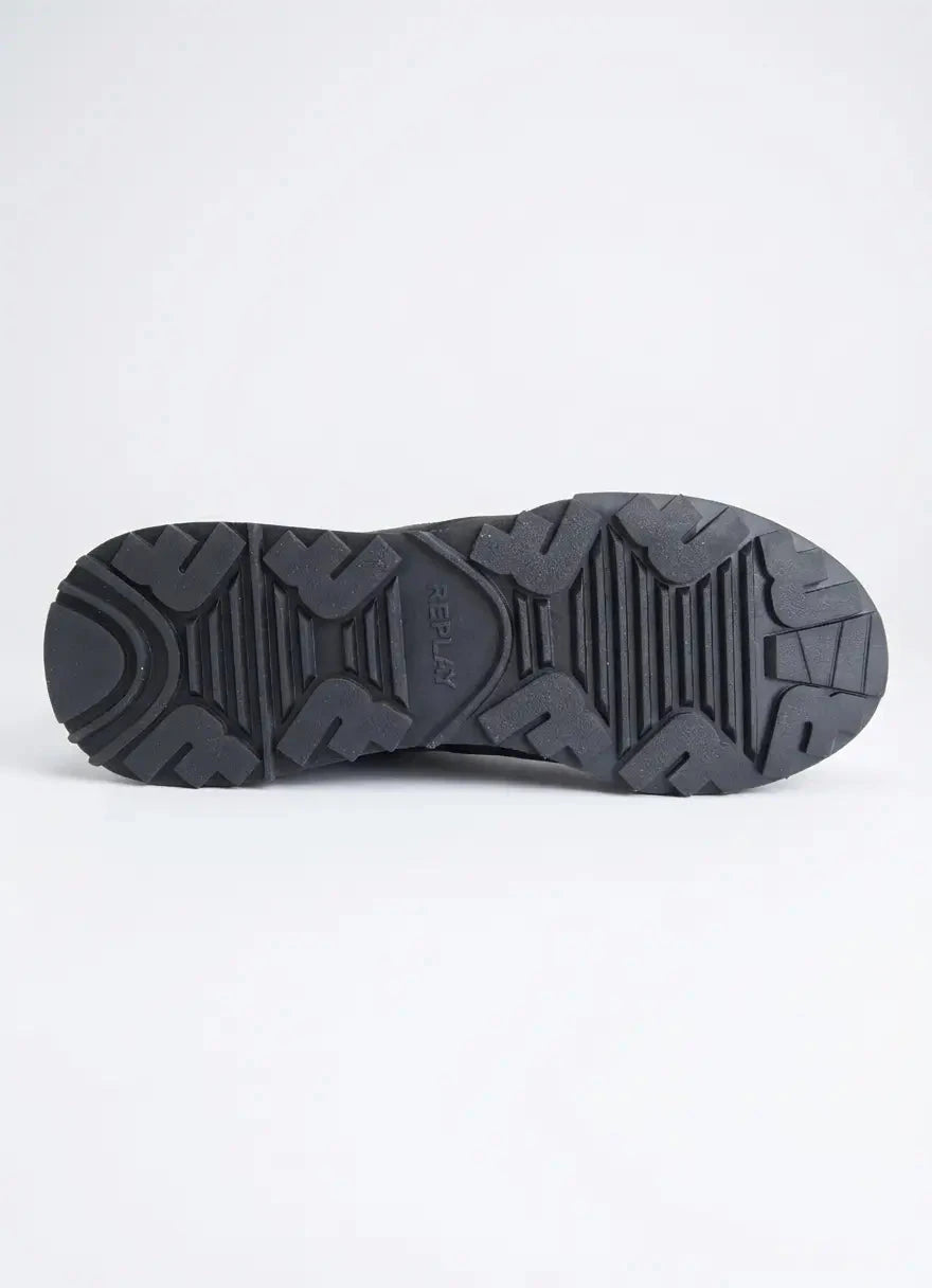 Replay Field Speed Carbon Black Red Sneakers - Subwear