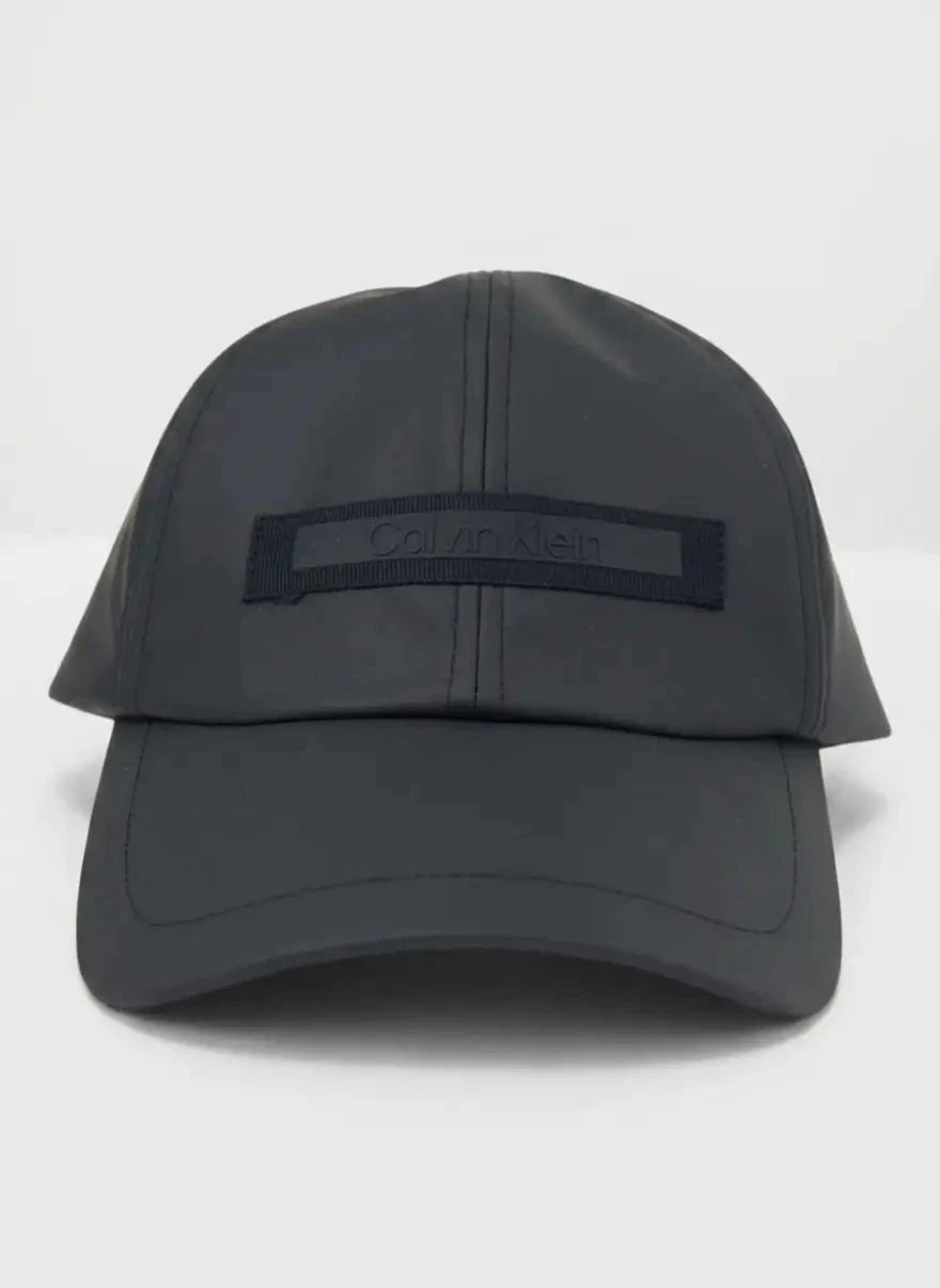 Calvin Klein Rubberized Black Patch Baseball Cap - Subwear
