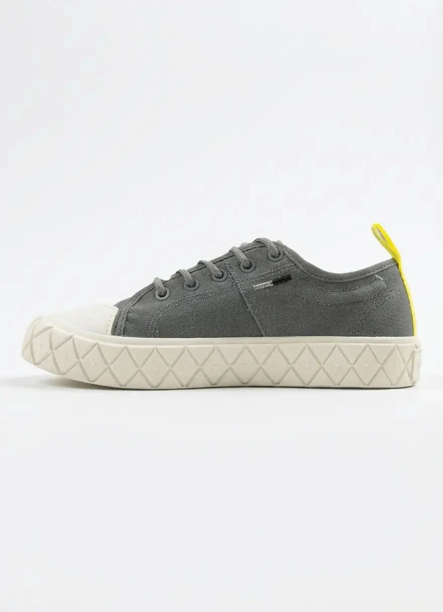 Palladium Ace Lo Grey Supply Kids Sneakers - Subwear