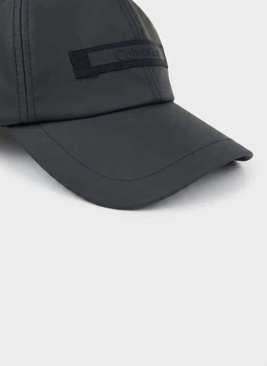 Calvin Klein Rubberized Black Patch Baseball Cap - Subwear