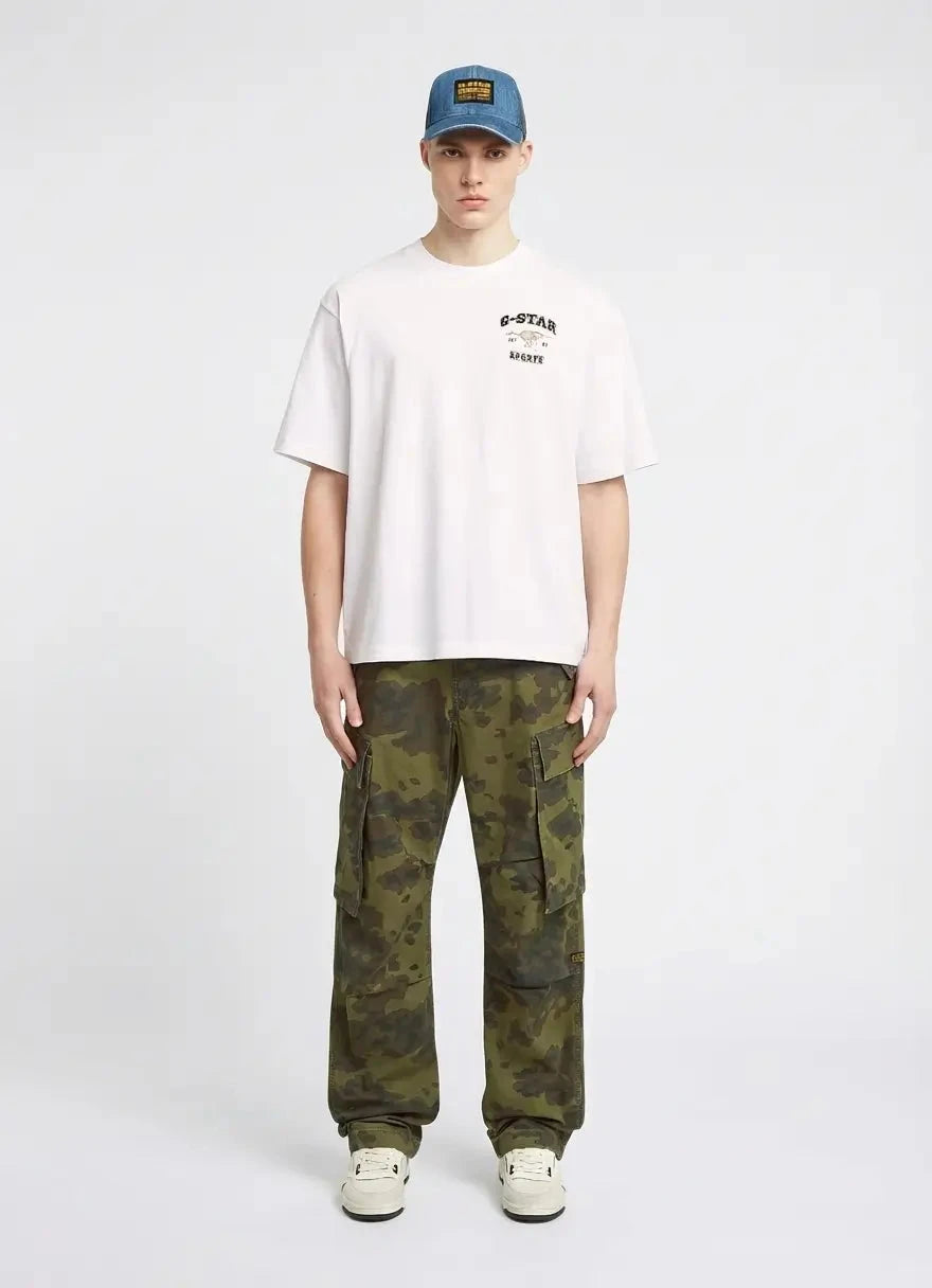 G-Star RAW Running Dog Back Graphic White Boxy T-Shirt - Subwear