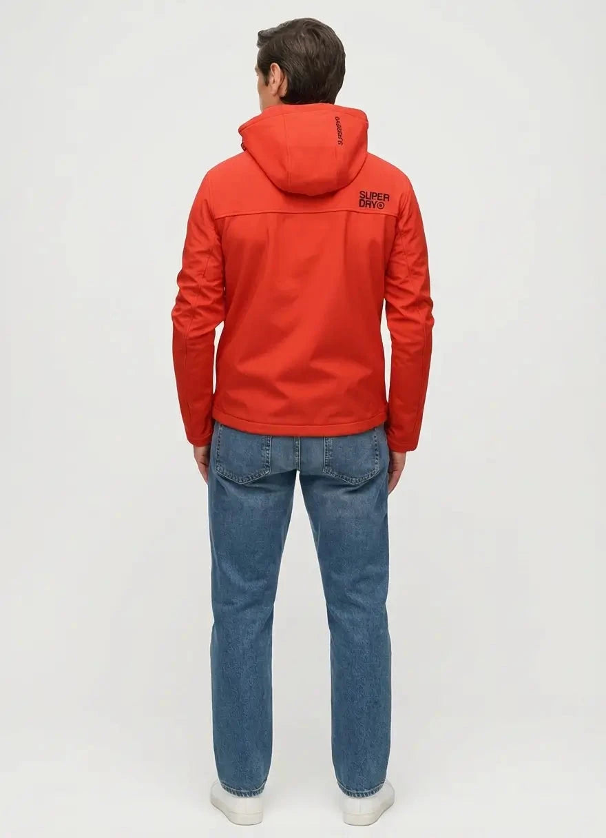 Superdry Soft Shell Lightweight Bold Orange Trekker Jacket - Subwear