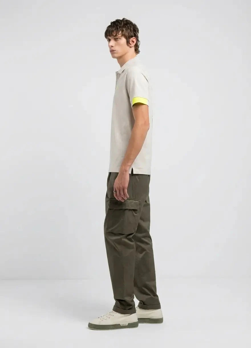 Replay Regular Inserts Alabaster Polo Shirt - Subwear