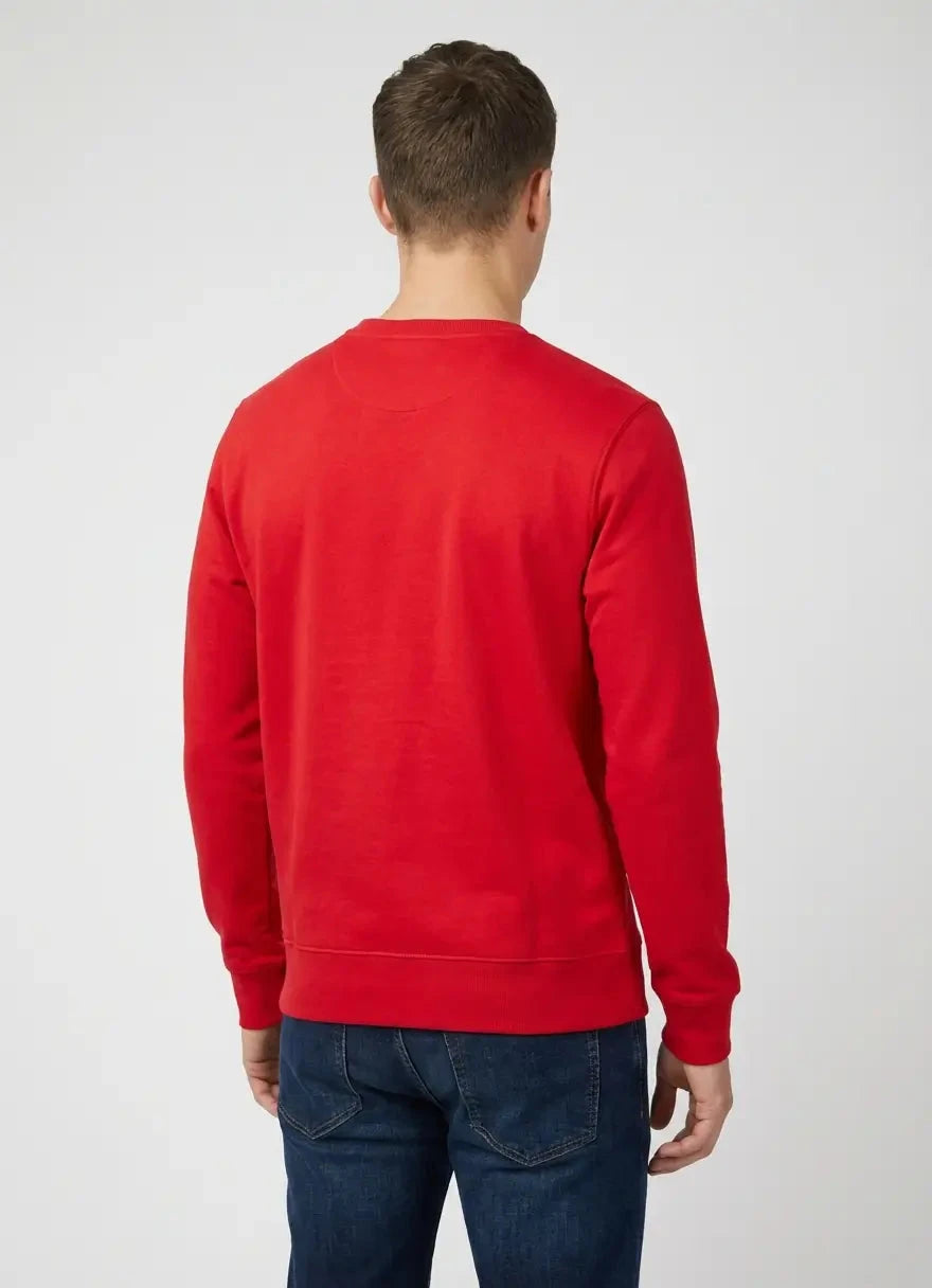 Ben Sherman Target Crew Red Sweater - Subwear