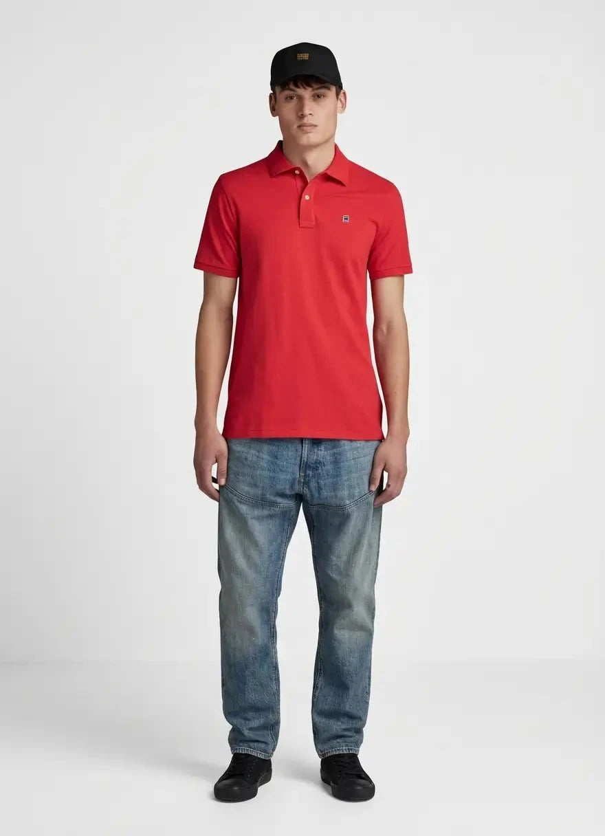 G-Star RAW Dunda Slim Antic Red Polo Shirt - Subwear
