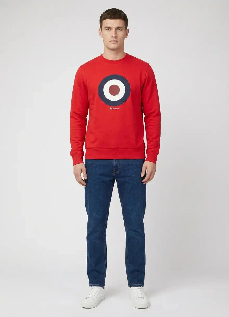 Ben Sherman Target Crew Red Sweater - Subwear