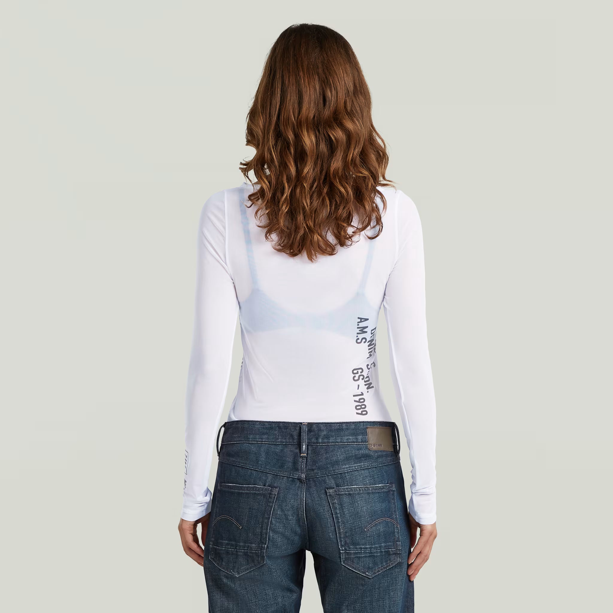 G-Star RAW Stencil Boat Slim White T-Shirt - Subwear