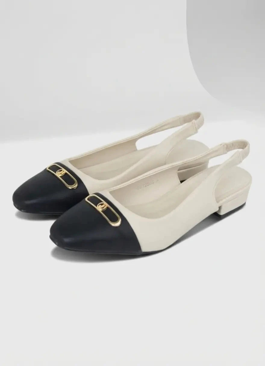Polo Toe Cap OffWhite Slingback - Subwear