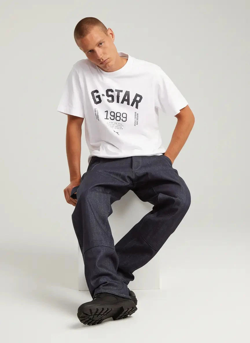 G-Star RAW 89 Back Loose White T-Shirt - Subwear