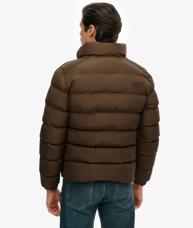 Superdry Sports Puffer Slate Brown Jacket - Subwear