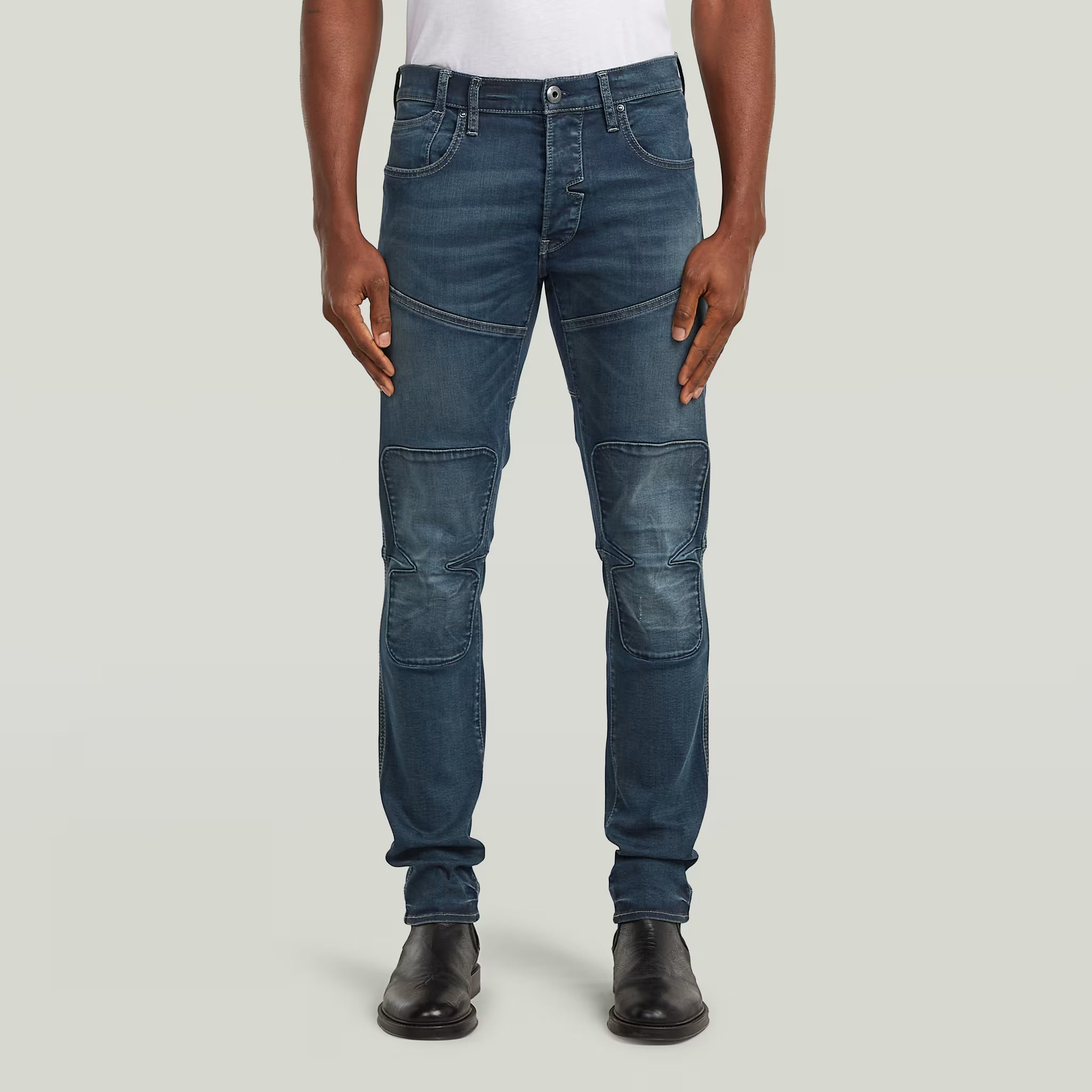 G-Star RAW Biker Patched 3D Slim Antique Foundry Jeans - Subwear