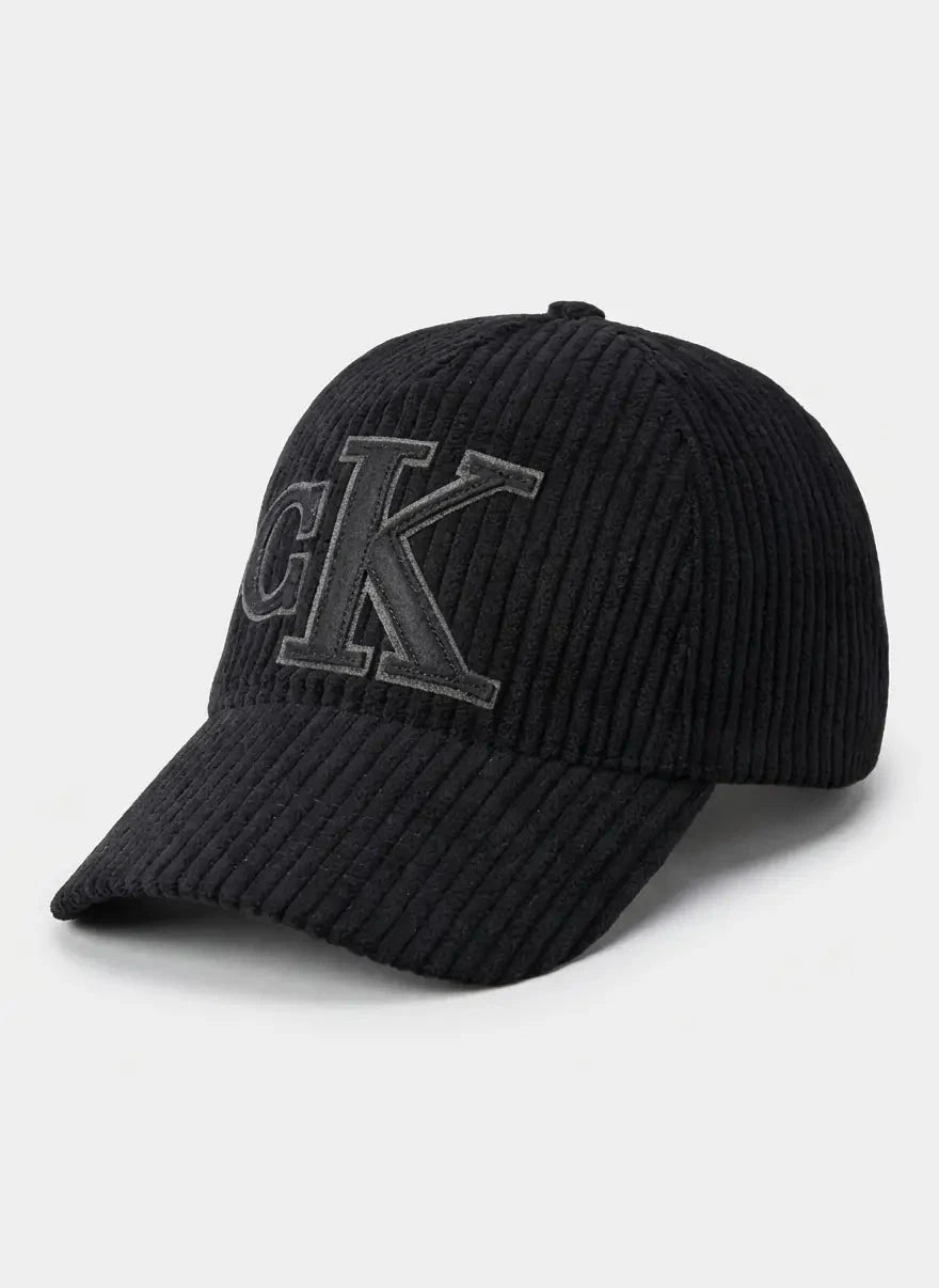 Calvin Klein Felt Monogram Black Patch Cap - Subwear
