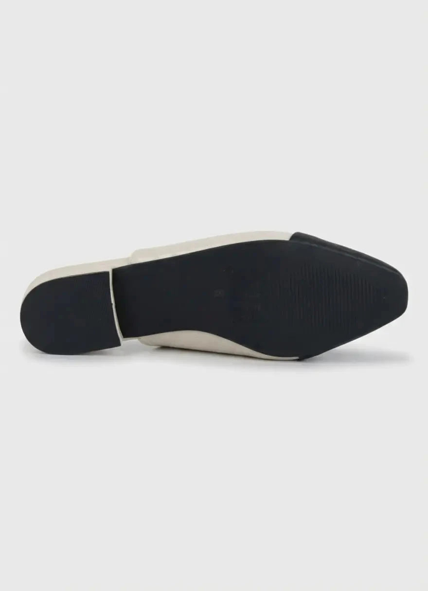 Polo Toe Cap OffWhite Slingback - Subwear